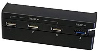 USB-hub, 4 portar, till PS 4 Slim i gruppen Elektronikk / TV-spill & tilbehør / Sony PlayStation 4 hos TP E-commerce Nordic AB (38-81232)