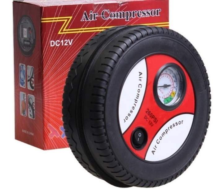 12 V luftkompressor i form av et bildekk i gruppen Bil / Tilbehør / Accessories / 12 volt tilbehør hos TP E-commerce Nordic AB (38-81305)