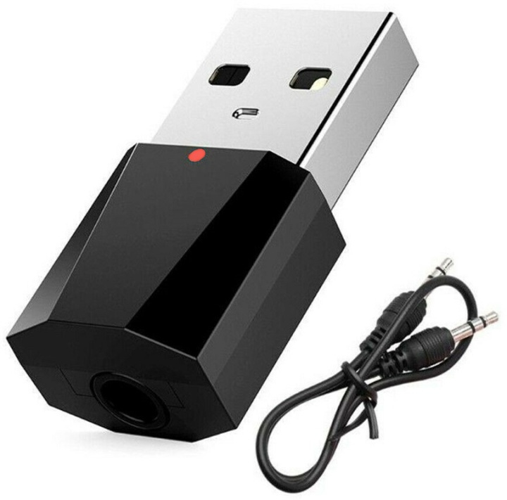 Bluetooth-lydsender USB, svart i gruppen Elektronikk / Lyd & Bilde / Trådløs Lydoverføring hos TP E-commerce Nordic AB (38-81336)