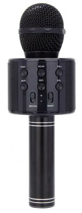 Karaoke-mikrofon med Bluetooth, Svart i gruppen SPORT, FRITID & HOBBY / Morsomme produkter / Morsomme produkter hos TP E-commerce Nordic AB (38-81386)