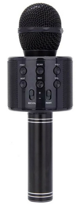 Karaokemikrofon med Bluetooth, svart i gruppen SPORT, FRITID & HOBBY / Morsomme produkter / Morsomme produkter hos TP E-commerce Nordic AB (38-81386)