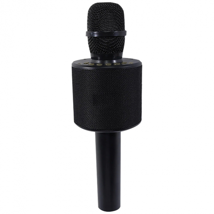 Karaokemikrofon med Bluetooth og lys, Svart i gruppen SPORT, FRITID & HOBBY / Morsomme produkter / Morsomme produkter hos TP E-commerce Nordic AB (38-81387)
