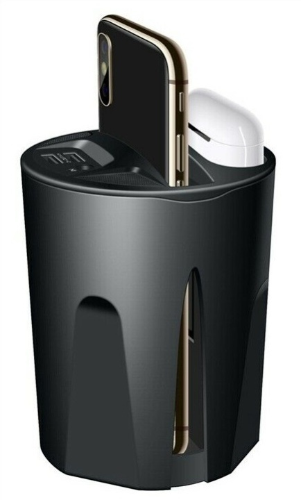 X9A Trådlös billaddare för mugghållare, laddar smartphone & Airpods, 10W, svart i gruppen Bil / Bilholder / Bilholdere smarttelefon hos TP E-commerce Nordic AB (38-81431)