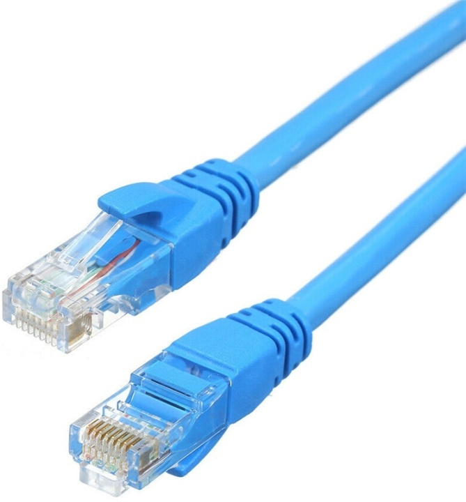 NORDIQZENZ Nätverkskabel UTP RJ45 Cat6 30cm, Blå i gruppen Datautstyr / Kabler og adaptere / Nettverk / Cat6 hos TP E-commerce Nordic AB (38-81465)