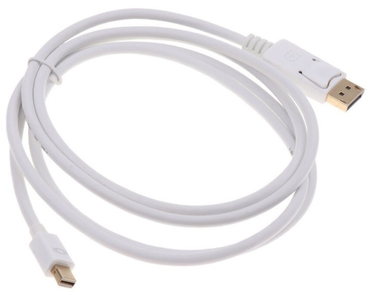 NORDIQZENZ Displayport til mini Displayport kabel, 1,8m, Hvit i gruppen Datautstyr / Kabler og adaptere / DisplayPort / Kabler hos TP E-commerce Nordic AB (38-81479)