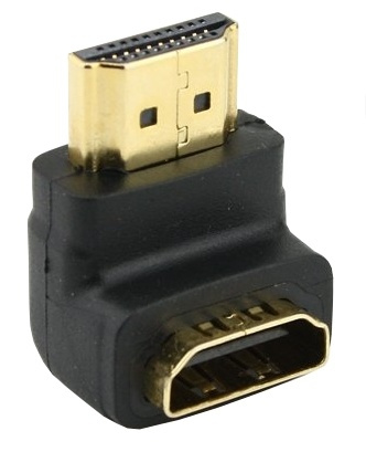NORDIQZENZ Adapter HDMI hunn til vinklet HDMI hann i gruppen Elektronikk / Kabler og adaptere / HDMI / Adaptere hos TP E-commerce Nordic AB (38-81483)