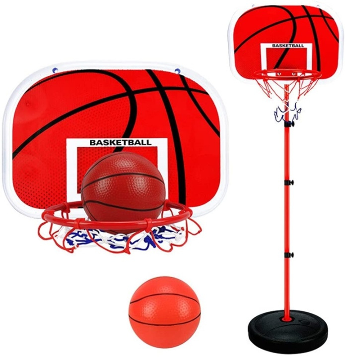 Basketställning med boll och justerbar höjd i gruppen LEKER, BARN OG BABY / Uteleker / Sport & spill hos TP E-commerce Nordic AB (38-81542)