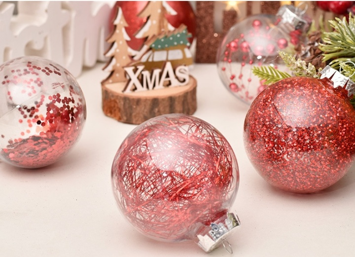 Julekuler 30stk, Glitter Red i gruppen HJEM, HUS OG HAGE / Innredning / Julepynt hos TP E-commerce Nordic AB (38-81631)