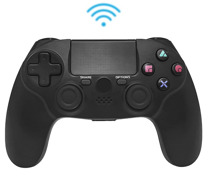 Trådløs Bluetooth-håndkontroll kompatibel med PS4, Svart i gruppen Elektronikk / TV-spill & tilbehør / Sony PlayStation 4 hos TP E-commerce Nordic AB (38-81764)