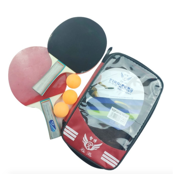 Bærbart pingpongsett - 2 racket, 3 baller i gruppen LEKER, BARN OG BABY / Uteleker / Sport & spill hos TP E-commerce Nordic AB (38-81814)