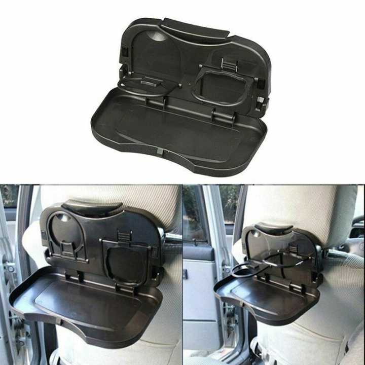 Sammenleggbar drikkeholder/brett for bilen, Svart i gruppen Bil / Tilbehør / Accessories / Annet biltilbehør hos TP E-commerce Nordic AB (38-81900)
