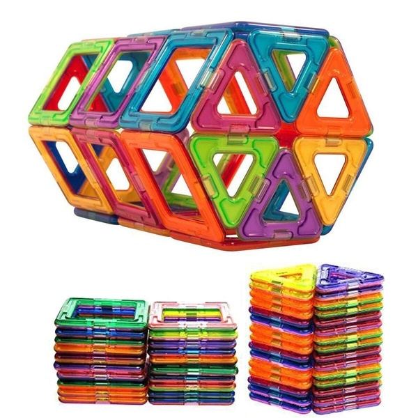 Magnetiske brikker, 40 deler i gruppen LEKER, BARN OG BABY / Leker / Byggeleker / Byggeklosser hos TP E-commerce Nordic AB (38-81949)