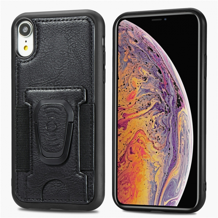 Mobildeksel med ringholder for iPhone 12 mini, Svart i gruppen SMARTTELEFON & NETTBRETT / Mobilbeskyttelse / Apple / iPhone 12 Mini / Deksel hos TP E-commerce Nordic AB (38-81984)