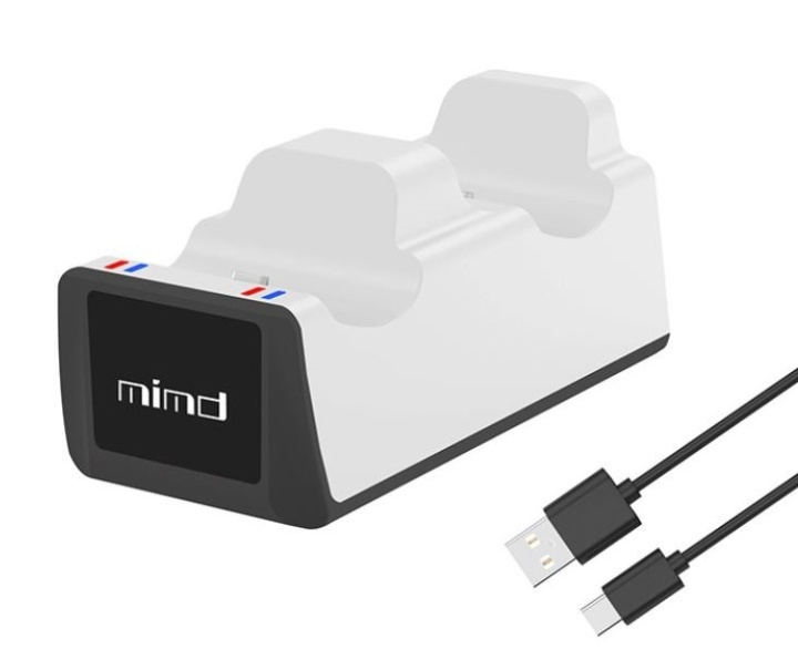 Ladestasjon for 2 x PS5 DualSense-kontrollere med LED-indikator i gruppen Elektronikk / TV-spill & tilbehør / Sony PlayStation 5 / Tilbehør hos TP E-commerce Nordic AB (38-82101)