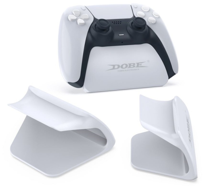 Dobe Stativ for PS5 DualSense kontroll, Hvit i gruppen Elektronikk / TV-spill & tilbehør / Sony PlayStation 5 hos TP E-commerce Nordic AB (38-82102)