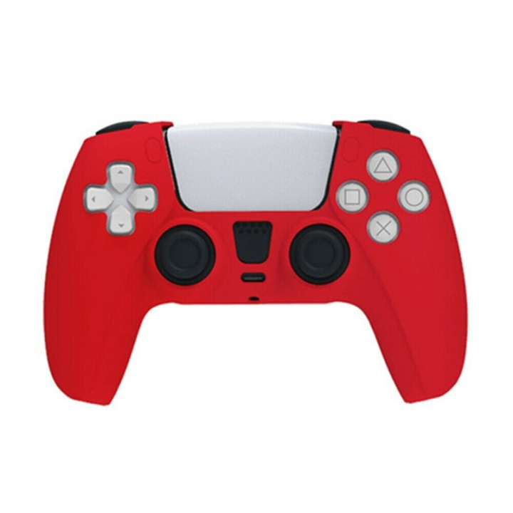 Silikongrep for håndkontroll til Playstation 5 (PS5), Rød i gruppen Elektronikk / TV-spill & tilbehør / Sony PlayStation 5 / Tilbehør hos TP E-commerce Nordic AB (38-82122)