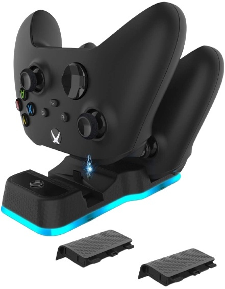 Dobbel lader til Xbox Series-kontroller inkludert batteripakke i gruppen Elektronikk / TV-spill & tilbehør / Xbox Series X / Tilbehør hos TP E-commerce Nordic AB (38-82147)