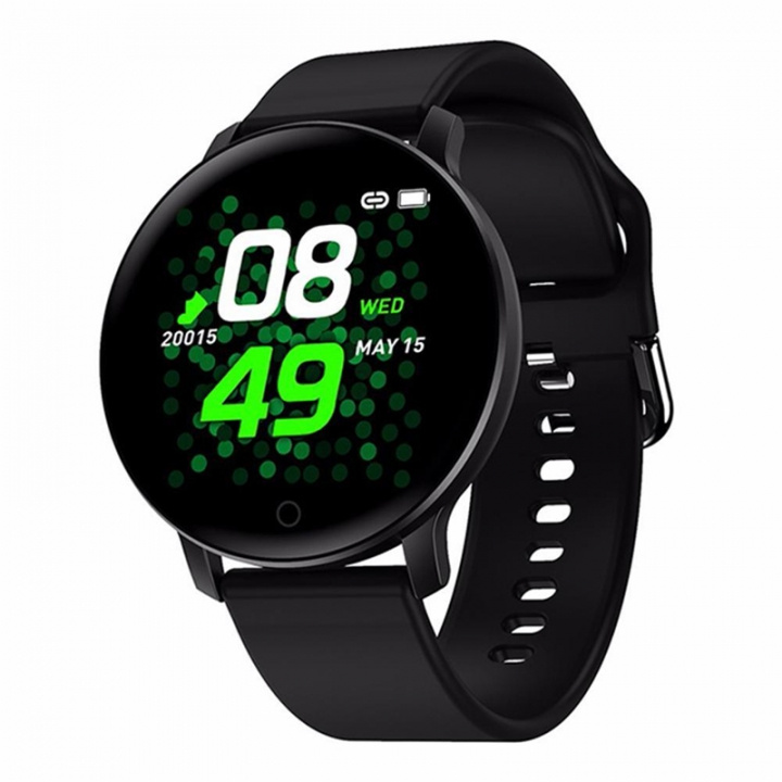 W8 Vannbestandig smartklokke, svart i gruppen SPORT, FRITID & HOBBY / Smartwatch og Aktivitetsmålere / Smartwatches hos TP E-commerce Nordic AB (38-82308)