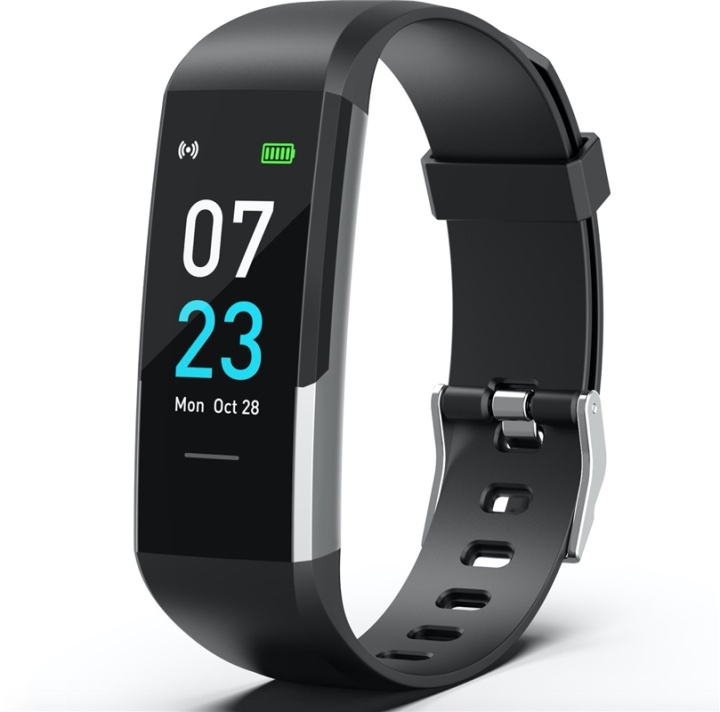 Smart aktivitetsarmbånd, svart i gruppen SPORT, FRITID & HOBBY / Smartwatch og Aktivitetsmålere / Aktivitetsmålere hos TP E-commerce Nordic AB (38-82309)
