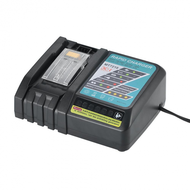 Lader for Makita 18V 6A port i gruppen HJEM, HUS OG HAGE / Verktøy / Batterier til Elektroverktøy hos TP E-commerce Nordic AB (38-82329)