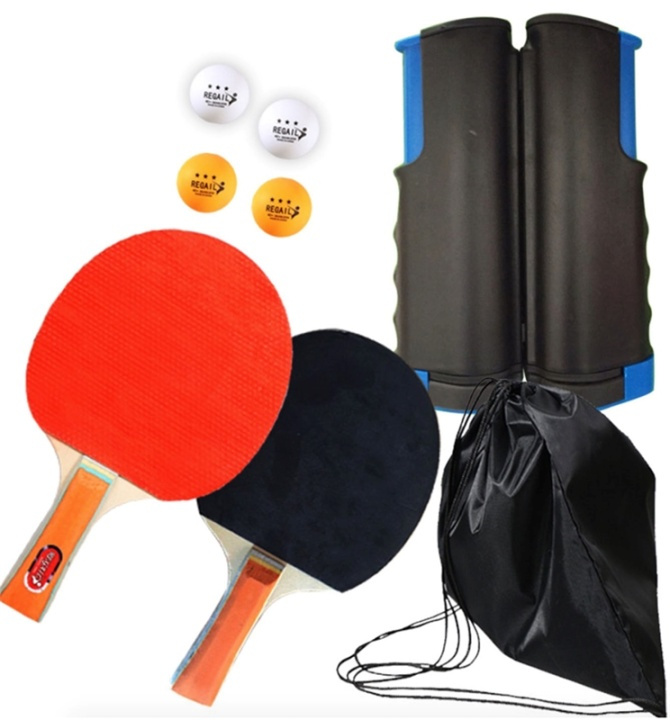 Bordtennissett + uttrekkbart nett i gruppen LEKER, BARN OG BABY / Spill / Utespill hos TP E-commerce Nordic AB (38-82394)