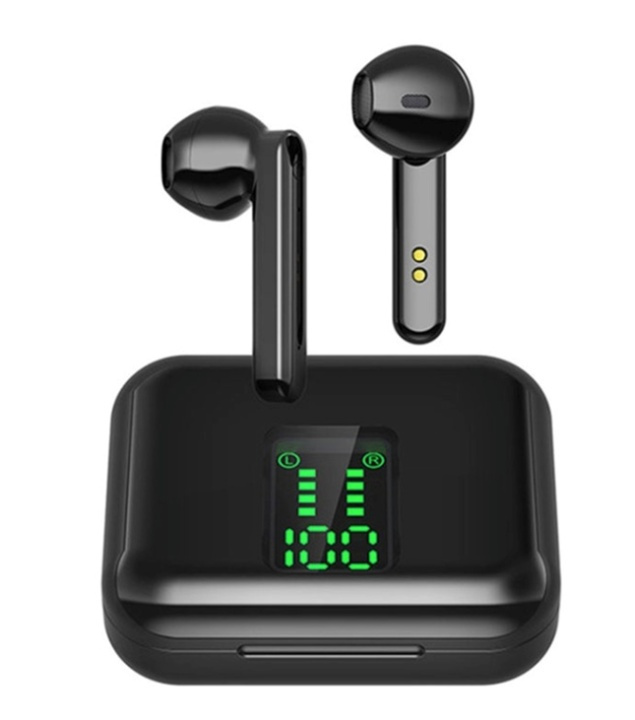 K-9 TWS In-Ear Hörlurar, Svart i gruppen Elektronikk / Lyd & Bilde / Hodetelefoner & Tilbehør / Hodetelefoner hos TP E-commerce Nordic AB (38-82555)