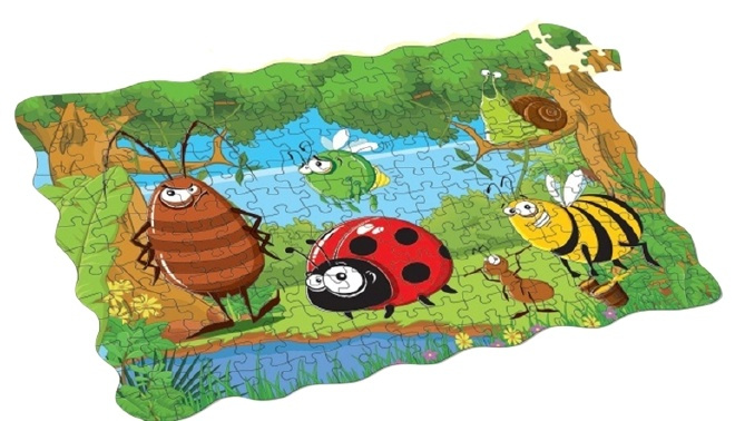 208 brikker puslespill, Insekter i gruppen LEKER, BARN OG BABY / Leker / Barnas puslespill hos TP E-commerce Nordic AB (38-82612)