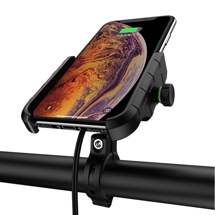 Trådløs lader for motorsykkel, 15 W i gruppen SMARTTELEFON & NETTBRETT / Ladere og Kabler / Trådløs lader QI hos TP E-commerce Nordic AB (38-82772)