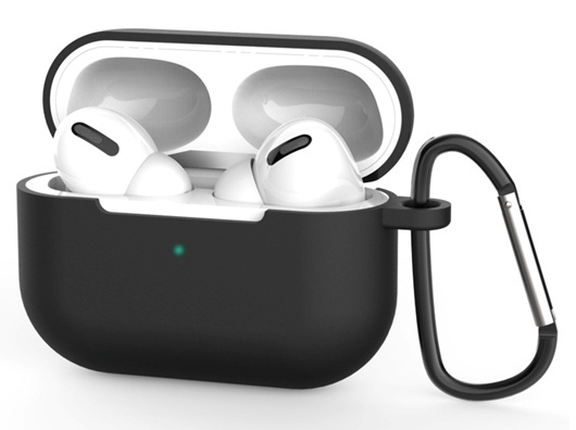 Silikonskall med krok for Airpods Pro, Svart i gruppen Elektronikk / Lyd & Bilde / Hodetelefoner & Tilbehør / Tilbehør hos TP E-commerce Nordic AB (38-82792)