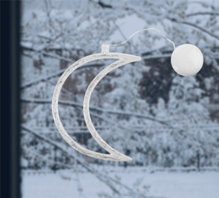 LED-lampe for julen, Måne i gruppen Elektronikk / Lys / Julebelysning hos TP E-commerce Nordic AB (38-82920)