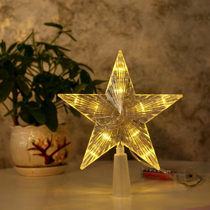 Juletre lys stjerne, Varm hvit i gruppen Elektronikk / Lys / Julebelysning hos TP E-commerce Nordic AB (38-82925)