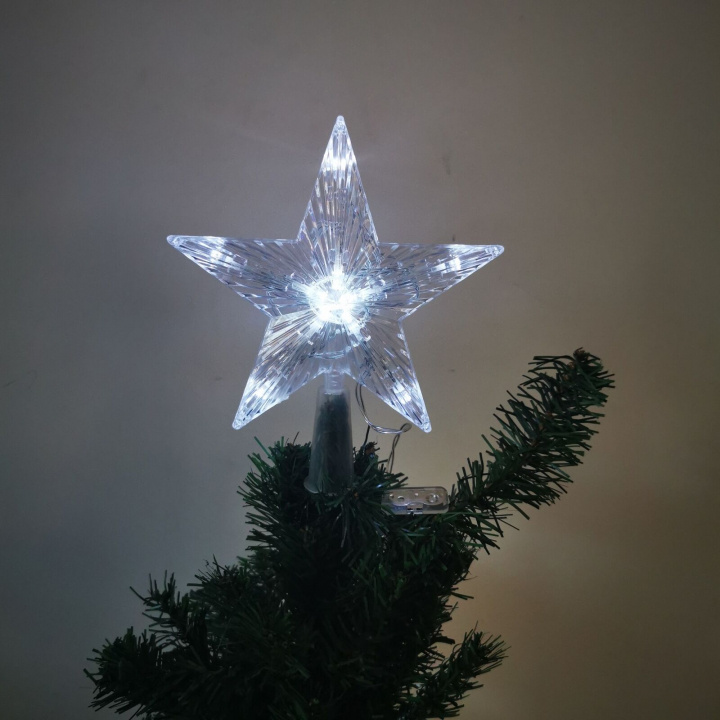 Juletrelysstjerne, Hvit i gruppen Elektronikk / Lys / Julebelysning hos TP E-commerce Nordic AB (38-82926)