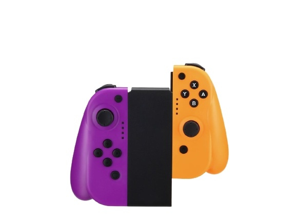 Gamepad for Nintendo Switch, Lilla/Orange i gruppen Elektronikk / TV-spill & tilbehør / Nintendo Switch / Tilbehør hos TP E-commerce Nordic AB (38-82954)