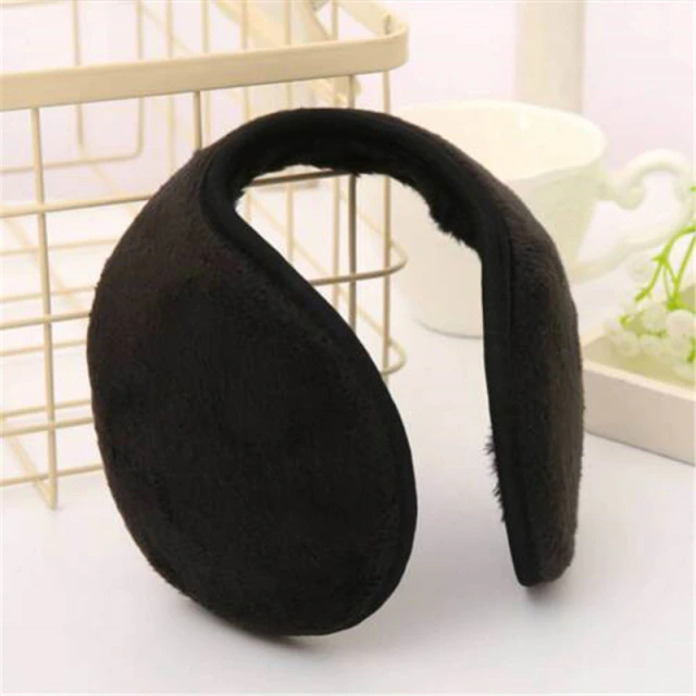 Ear muffs in cozy plush material, Black i gruppen SPORT, FRITID & HOBBY / Tilbehør / Annet tilbehør hos TP E-commerce Nordic AB (38-83044)