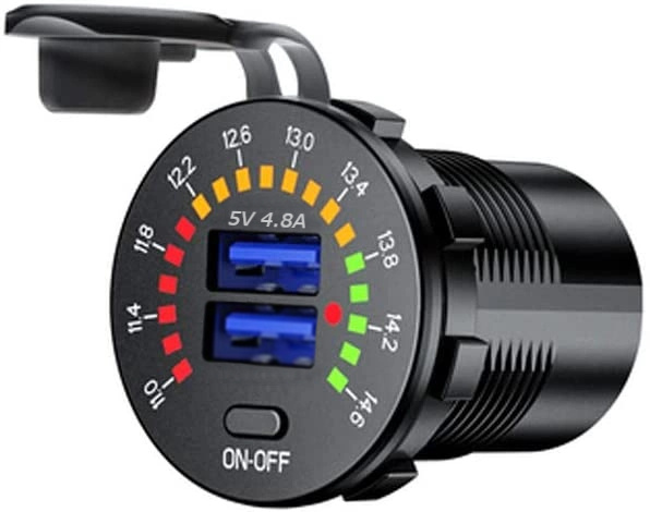 Extra socket Quick charge 3.0 and USB-A for car, boat, truck etc. i gruppen Bil / Tilbehør / Accessories / 12 volt tilbehør hos TP E-commerce Nordic AB (38-83092)