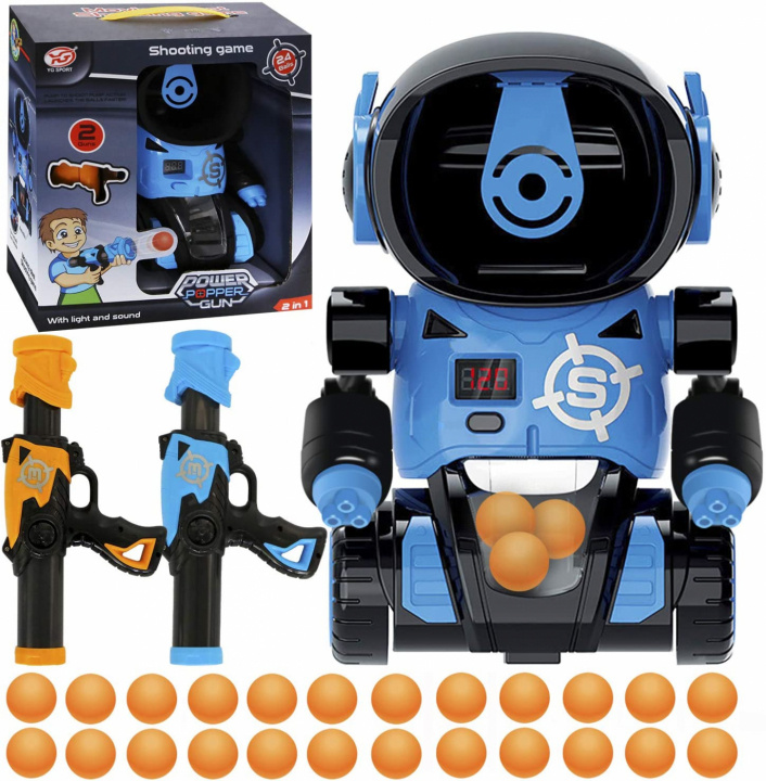 Robot Target shooting game with two air pump guns i gruppen LEKER, BARN OG BABY / Uteleker / Actionspill hos TP E-commerce Nordic AB (38-83171)