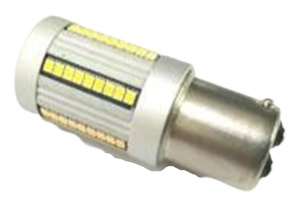 Canbus LED-lampa, 1157-66SMD, 1300±10lm, Röd i gruppen Bil / Bilbelysning / Varsellys hos TP E-commerce Nordic AB (38-83195)