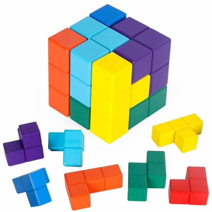 3D-puslespill med kube i gruppen SPORT, FRITID & HOBBY / Hobby / Puslespill hos TP E-commerce Nordic AB (38-83247)
