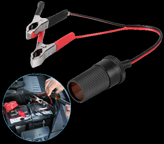 Batteriklemmer for sigarettuttak 40 cm, 30 A i gruppen Bil / Tilbehør / Accessories / 12 volt tilbehør hos TP E-commerce Nordic AB (38-83276)