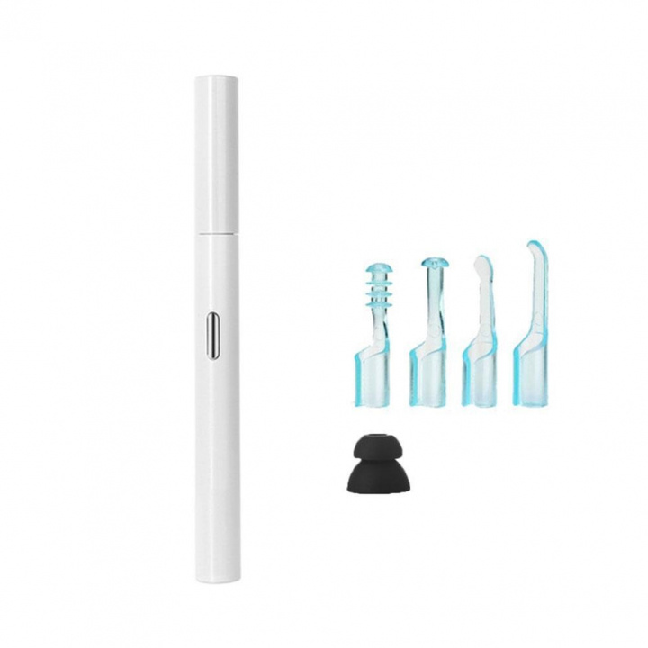 Ørerenser med WiFi-kamera og munnstykker, hvit i gruppen SPORT, FRITID & HOBBY / Morsomme produkter / Smarte produkter hos TP E-commerce Nordic AB (38-83306)
