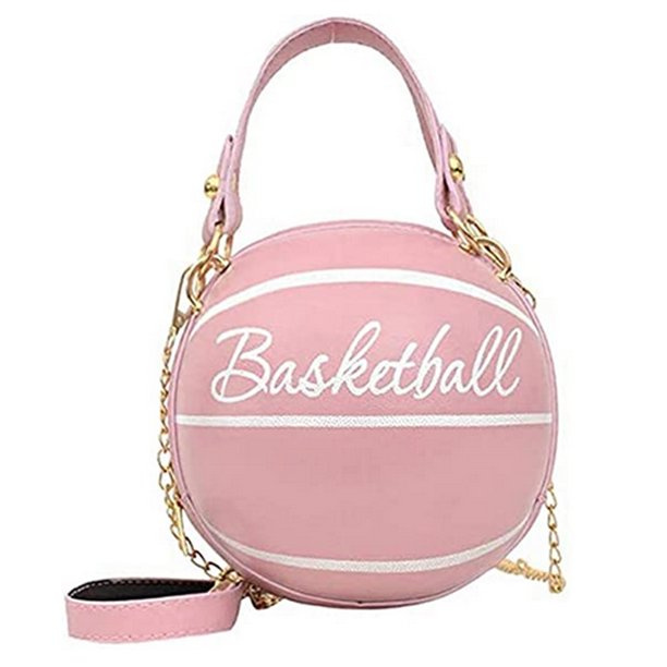 Handväska basketboll med kedjor, Rosa/Guld i gruppen LEKER, BARN OG BABY / Reise / Barnevesker / Ryggsekker hos TP E-commerce Nordic AB (38-83325)