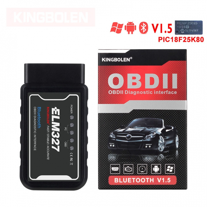 Feilkodeleser ELM327 Bluetooth OBDII for Windows/Android i gruppen Bil / Bildiagnostikk / Feilkodeleser hos TP E-commerce Nordic AB (38-83372)