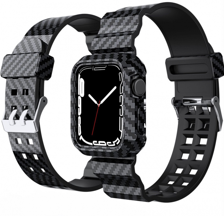 Erstatningsbånd til Apple Watch 38/40/41mm, Svart i gruppen SMARTTELEFON & NETTBRETT / Trening, hjem og fritid / Apple Watch og tilbehør / Tilbehør hos TP E-commerce Nordic AB (38-83392)