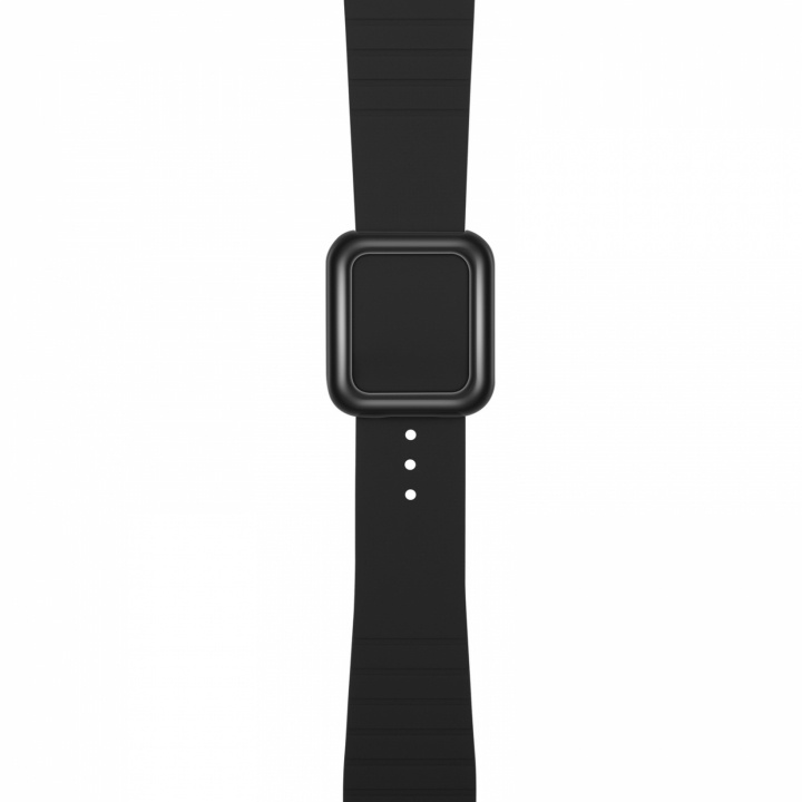 Klokkearmbånd i silikon til Apple Watch 42/44/45mm, Svart i gruppen SMARTTELEFON & NETTBRETT / Trening, hjem og fritid / Apple Watch og tilbehør / Tilbehør hos TP E-commerce Nordic AB (38-83404)
