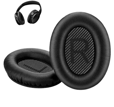 Utskiftbare øreputer kompatible med Bose Quiet Comfort 35 / QC35 i gruppen Elektronikk / Lyd & Bilde / Hodetelefoner & Tilbehør / Tilbehør hos TP E-commerce Nordic AB (38-83501)