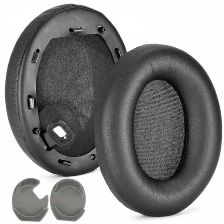 Øreputer kompatible med Sony WH-1000XM4, svart