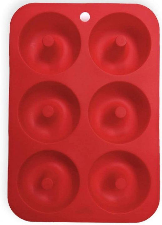Donutform i silikon, rød i gruppen HJEM, HUS OG HAGE / Kjøkkenutstyr / Baketilbehør hos TP E-commerce Nordic AB (38-83528)