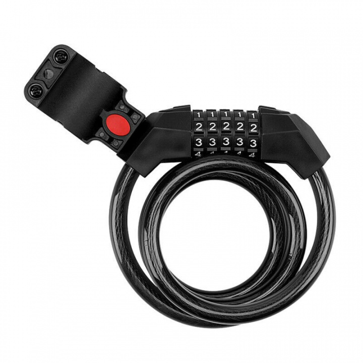 Sykkellås med kabel og kodelås, 120 cm i gruppen SPORT, FRITID & HOBBY / Sportsutstyr / Sykkeltilbehør / Annet sykkeltilbehør hos TP E-commerce Nordic AB (38-83551)