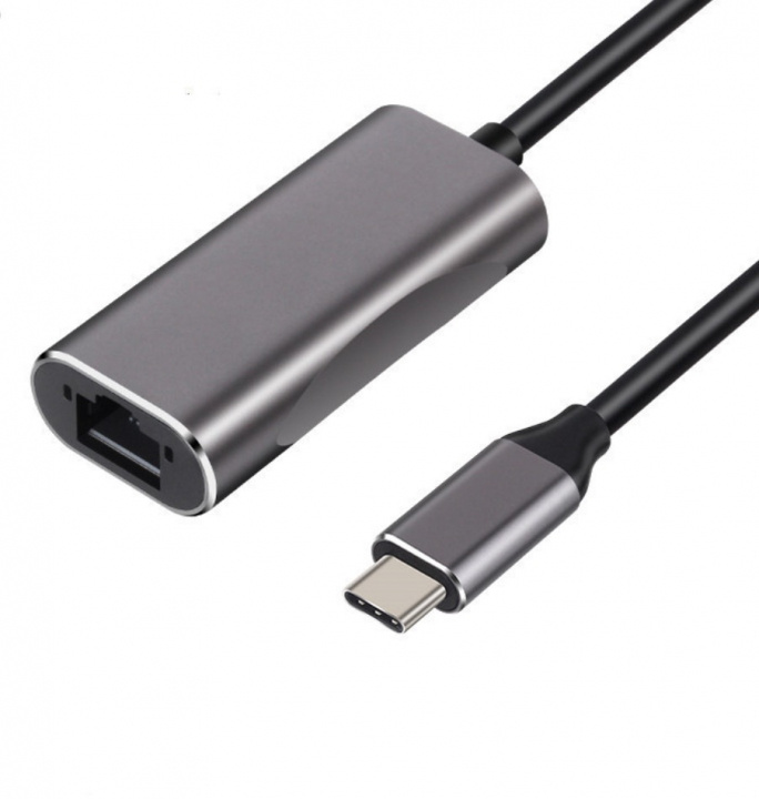 USB-C Gigabit Ethernet-adapter i gruppen Datautstyr / Kabler og adaptere / Nettverk / Adaptere og koblinger hos TP E-commerce Nordic AB (38-83561)