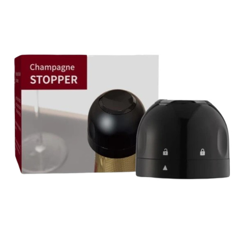 Champagne stoppare / Vinkork - Vakuum förslutare, Svart i gruppen SPORT, FRITID & HOBBY / Morsomme produkter / Smarte produkter hos TP E-commerce Nordic AB (38-83689)